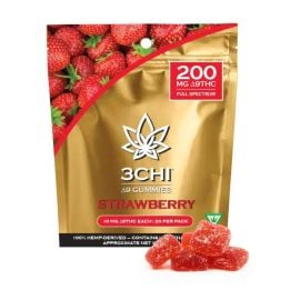 3Chi Delta 9 Gummies- 20PK, Strawberry, 200 mg