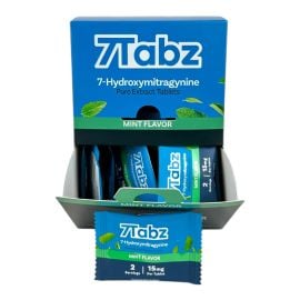 7Tabz 7-OH Kratom Chewable Tablets Box, Mint, 15 mg