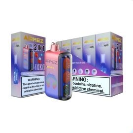 AiRMEZ XBeats 40K Disposable (5CT), Raspberry Peach Lime, 5%