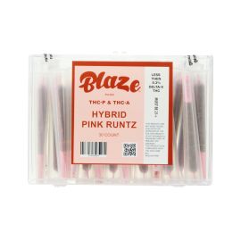 Blaze THCA/THCP Pre-Roll (30CT), Pink Runtz (Hybrid), 1G