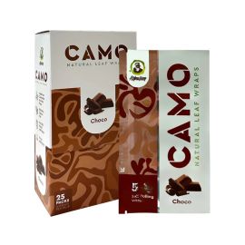 Camo Hemp Wraps- 5PK (25CT), Chocolate