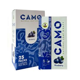 Camo Hemp Wraps- 5PK (25CT), Blueberry