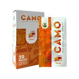 Camo Hemp Wraps- 5PK (25CT), Honey