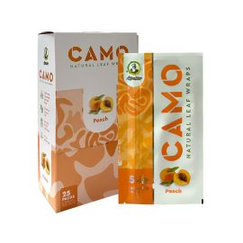 Camo Hemp Wraps- 5PK (25CT), Peach