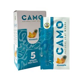 Camo Hemp Wraps- 5PK (25CT), Pineapple