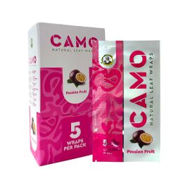Camo Hemp Wraps- 5PK (25CT), Passion Fruit
