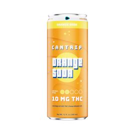 Cantrip Delta 9 THC Infused Soda, Orange Soda, 10MG