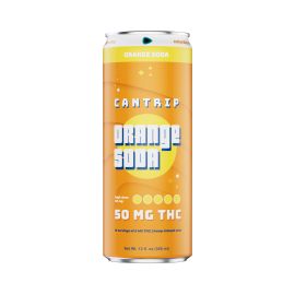 Cantrip Delta 9 THC Infused Soda, Orange Soda, 50MG