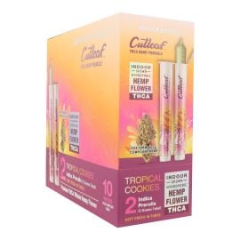 Cutleaf THCA Prerolls- 2PK (10CT), Tropical Cookies (Indica), 2 g