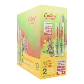 Cutleaf THCA Prerolls- 2PK (10CT), Lemon Cherry Gelato (Hybrid), 2 g