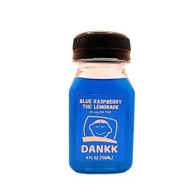 DANKK Delta 9 Infused Lemonade Shot, Blue Razz, 25 mg