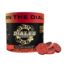 Dialed Moods Kratom Gummies- 30PK, Juicy Watermelon, 450 mg