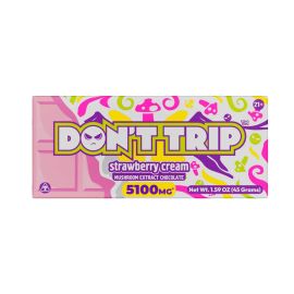 dozo Don't Trip Mushroom Chocolate Bar, Strwberry Cream, 5100MG