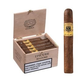 EXCALIBUR Epicures Cigar Box (20CT), Connecticut Shade Maduro