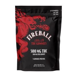 Fireball D8 + D9 Gummies, Cinnamon, 500 mg