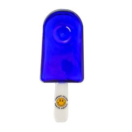 Goody Glass Popsicle Hand Pipe, Blue, 4.5in