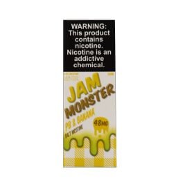 Jam Monster Salt E-Liquid, Banana Pb&J, 48 mg