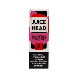 Juice Head E-Liquid, Watermelon Strawberry, 6 mg