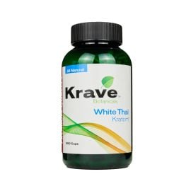 Krave Kratom Capsules, White Thai, 300PK