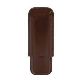 Lucienne Vegan Leather Cigar Case, Brown