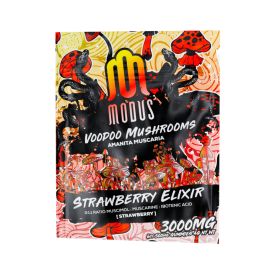 Modus Voodoo Mushroom Gummies- 6PK, Strawberry Elixer, 3000MG