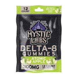 Mystic Labs Delta 8 Gummies- 12PK, Green Apple, 300 mg