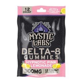 Mystic Labs Delta 8 Gummies- 12PK, Pink Lemonade, 300 mg