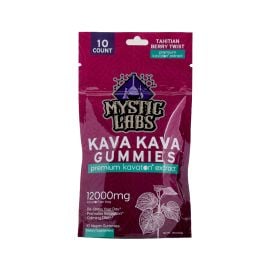 Mystic Labs Kava Kava Gummies- 10PK, Tahitian Berry Twist, 12000 mg