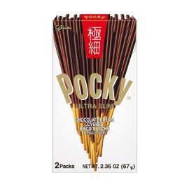 Pocky Biscuit Sticks (10CT), Chocolate Ultra Slim, 2.57 oz