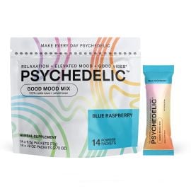 Psychedelic Good Mood Mix Kava, Blue Razz, 250 mg