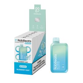 RabBeats RC10000 Disposable (10CT), Blueberry Mint, 5%