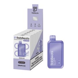 RabBeats RC10000 Disposable (10CT), Grape Ice, 5%