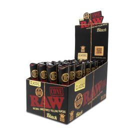 RAW Classic Cones (32CT), Black, King