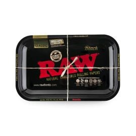 RAW Metal Rolling Tray, Black, Small