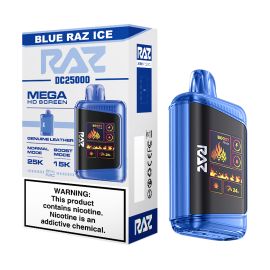 RAZ DC25000 Disposable (5CT), Blue Razz Ice, 5%