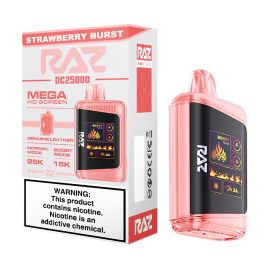 RAZ DC25000 Disposable (5CT), Strawberry Burst, 5%