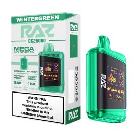 RAZ DC25000 Disposable (5CT), Wintergreen, 5%
