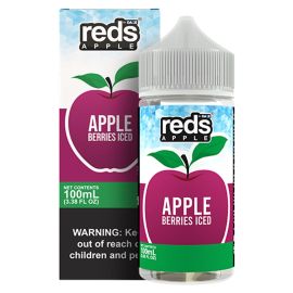 Reds Apple E-Liquid by 7 Daze, Berries Iced, 3MG