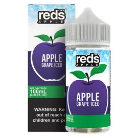 Reds Apple E-Liquid by 7 Daze, Grape Iced, 3MG