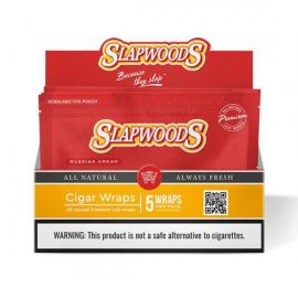Slapwood Cigar Wraps- 5PK (10CT), Russian Cream