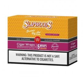 Slapwood Cigar Wraps- 5PK (10CT), Honey Berry