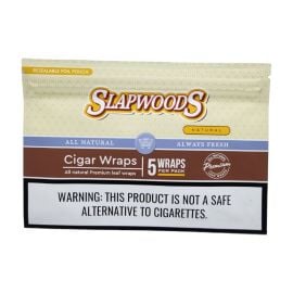 Slapwoods Cigar Wraps- 5PK (10CT), Natural