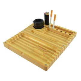 Smokezilla Rolling Tray Magnetic Bamboo