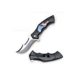 Snake Eye Tactical Spring Assist 3.5in Knife, 8 in, Punisher USA