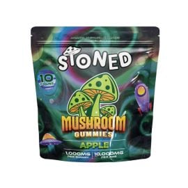 STONED Amanita Muscaria Gummies- 10PK, Apple Rings, 10000 mg