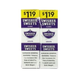 Swisher Sweets Pre-Priced Cigarillos- 2PK (30CT), 2/$1.19, Grape