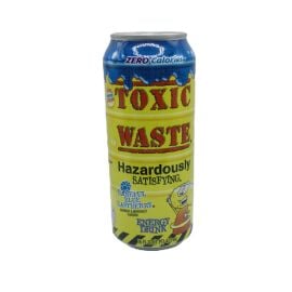 Toxic Waste Energy Drink, Baneful Blue Rasperry, 16 oz