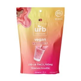 Urb Delta 10 + Delta 8 THC  Gummies- 35PK, Strawnana Smoothie, 1750 mg