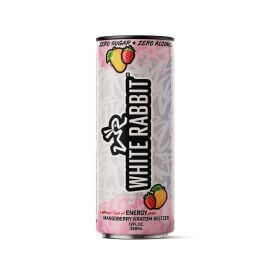 White Rabbit Energy Kratom Seltzer, Mangoberry, 12 oz