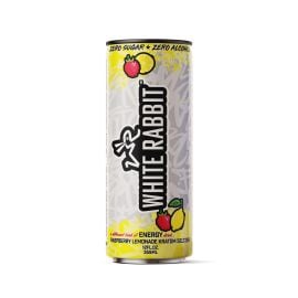 White Rabbit Energy Kratom Seltzer, Raspberry Lemonade, 12 oz